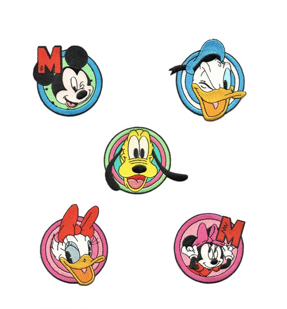 Toppe termoadesive Mickey Mouse Disney Comic Bambini Patch Toppa